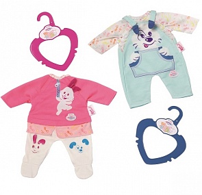 Одежда для куклы my little Baby born 32 см., 2 вида, с вешалкой (Zapf Creation, 824-351)